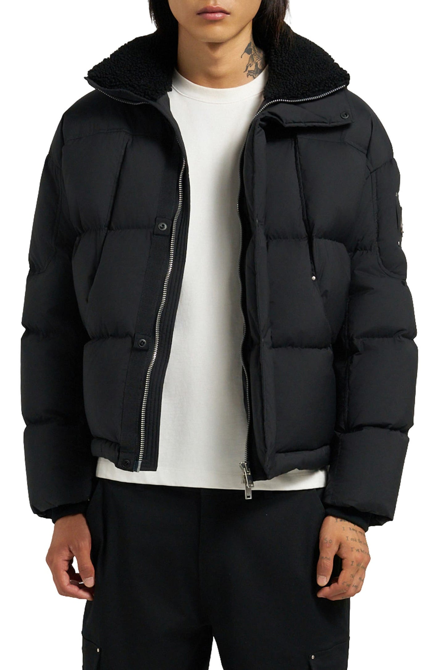 MOOSE KNUCKLE EVEREST FLEECE COLLAR DOWN PUFFER JACKET UNISEX