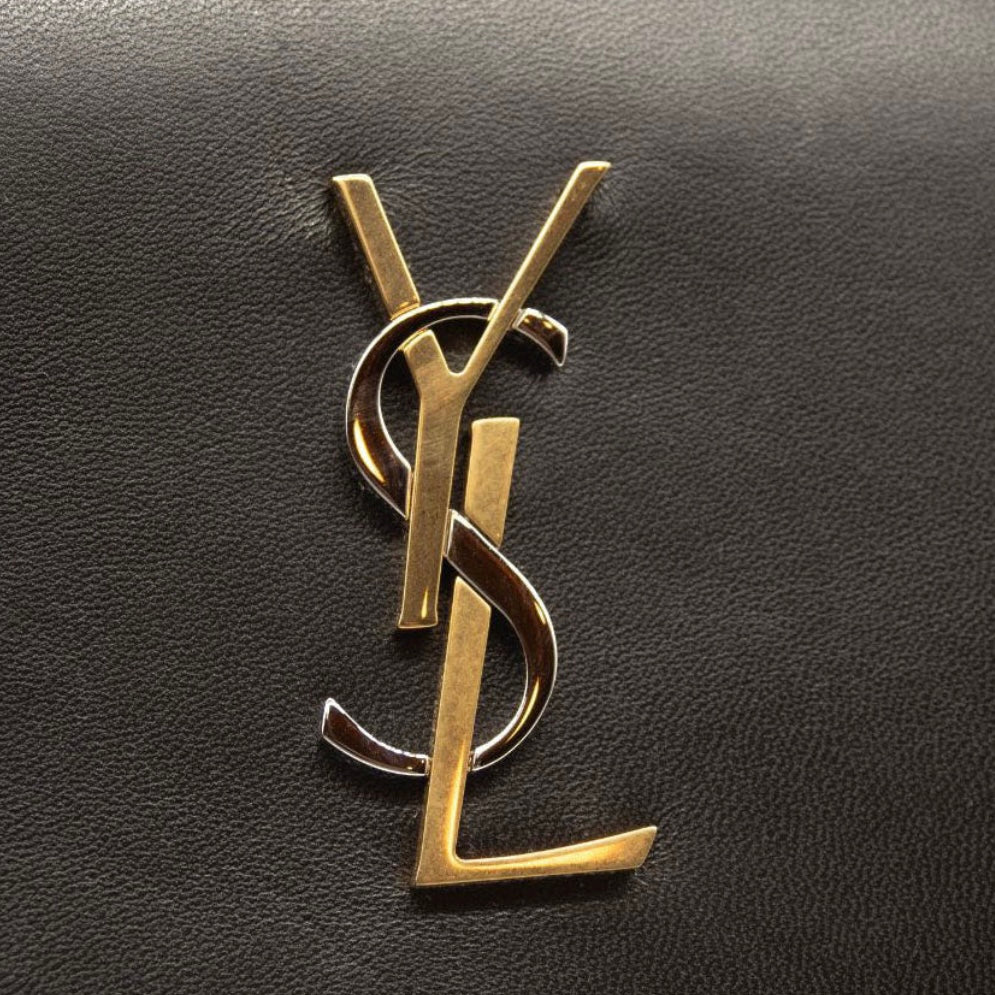 YSL YVES SAINT LAURENT MONOGRAM CASSANDRA TRI METAL CHAIN WOC