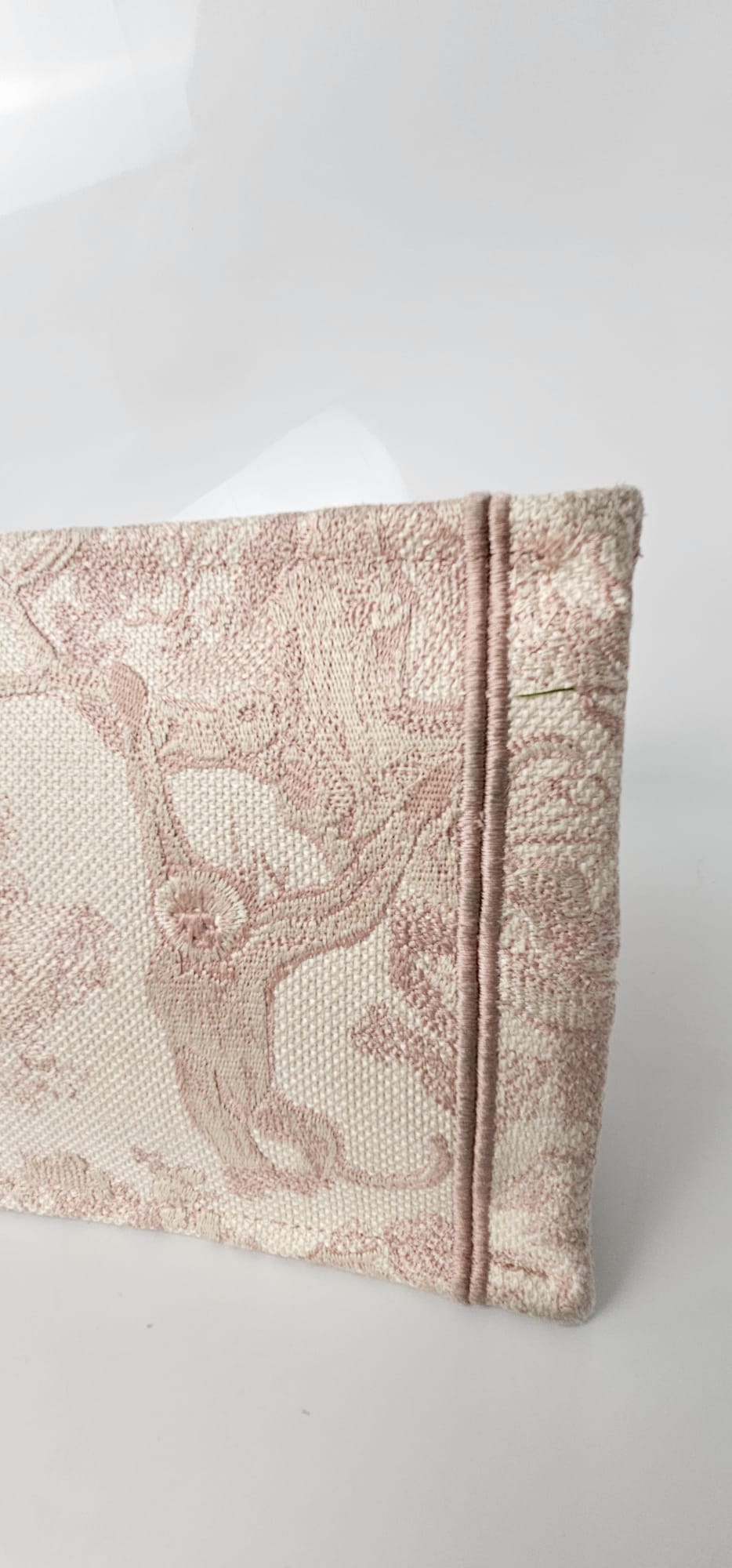 CHRISTIAN DIOR CD EMBROIDERED BOOK TOTE MEDIUM