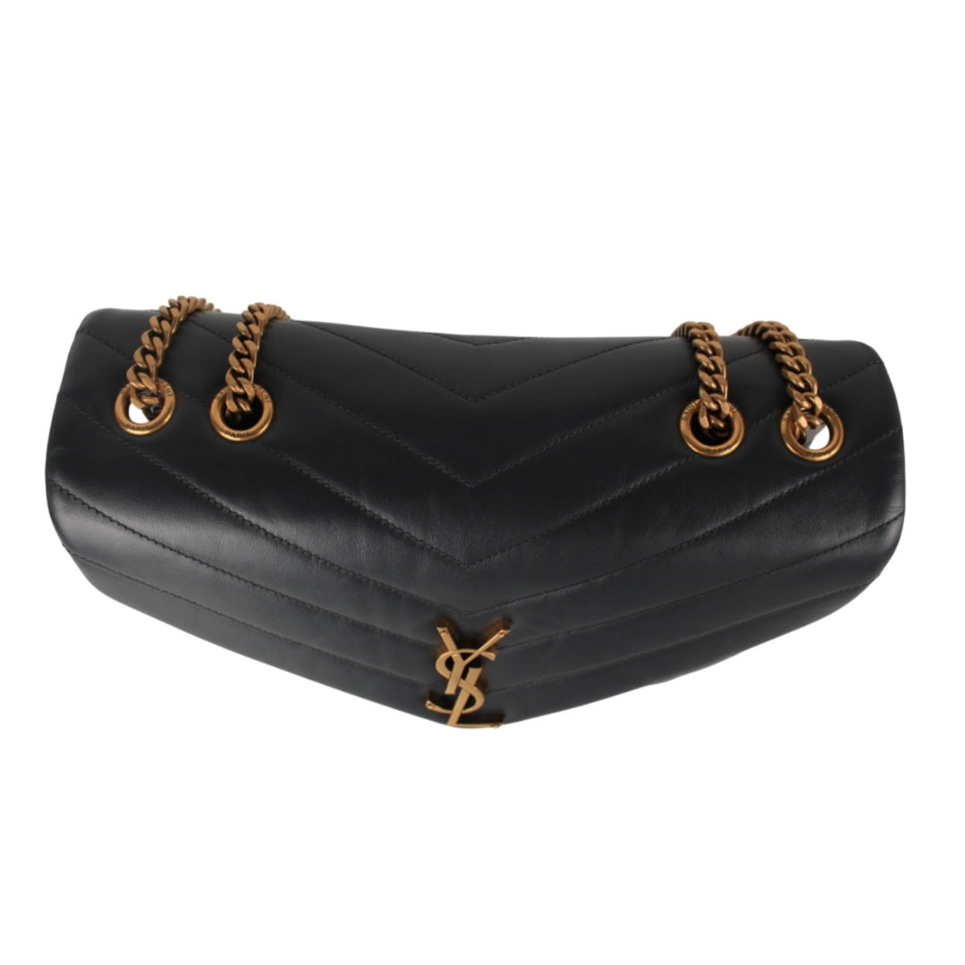 YSL LOULOU CHAIN QUILTED LEATHER SHOULDER BAG MEDIUM