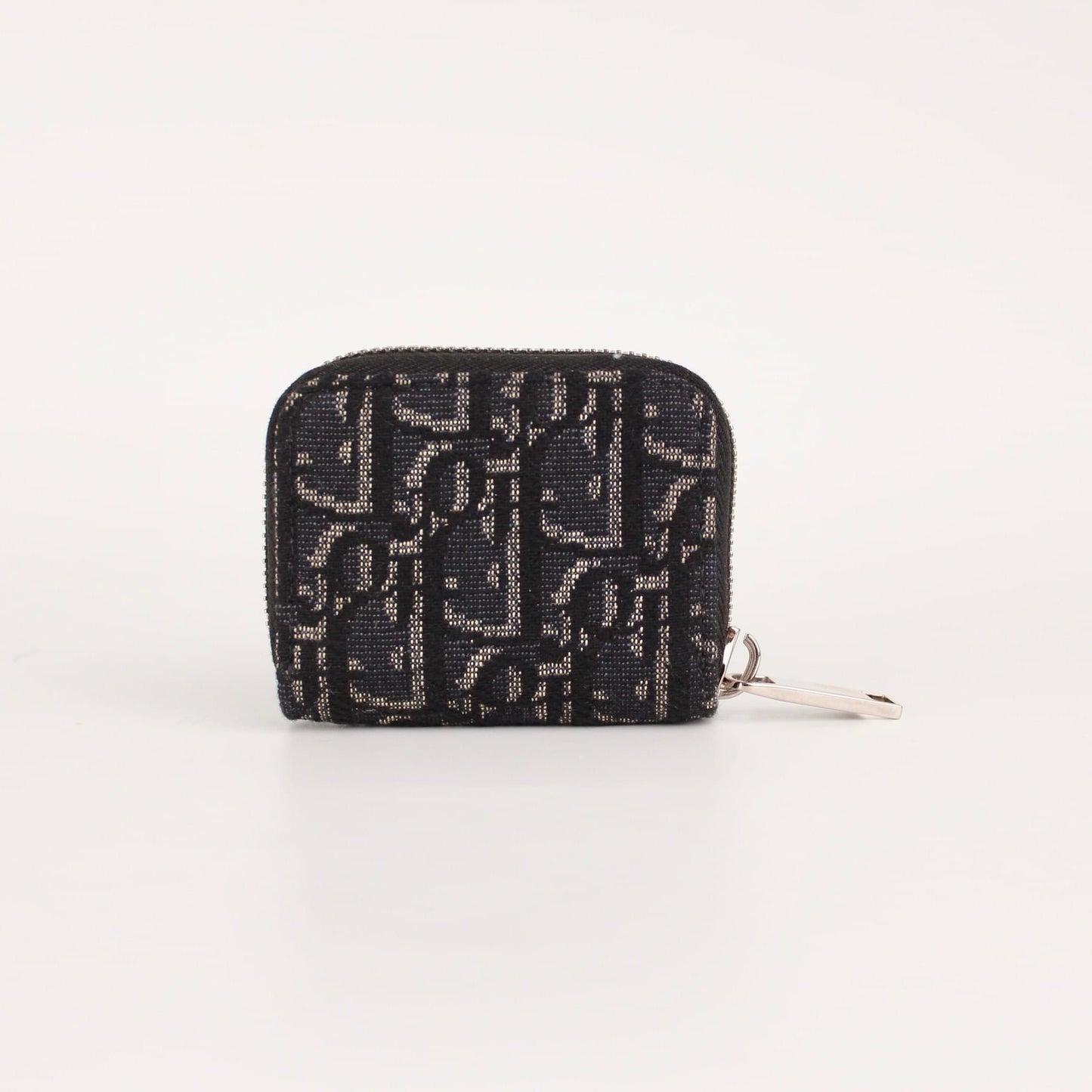 DIOR OBLIQUE JACQUARD ZIPPERED COIN POUCH