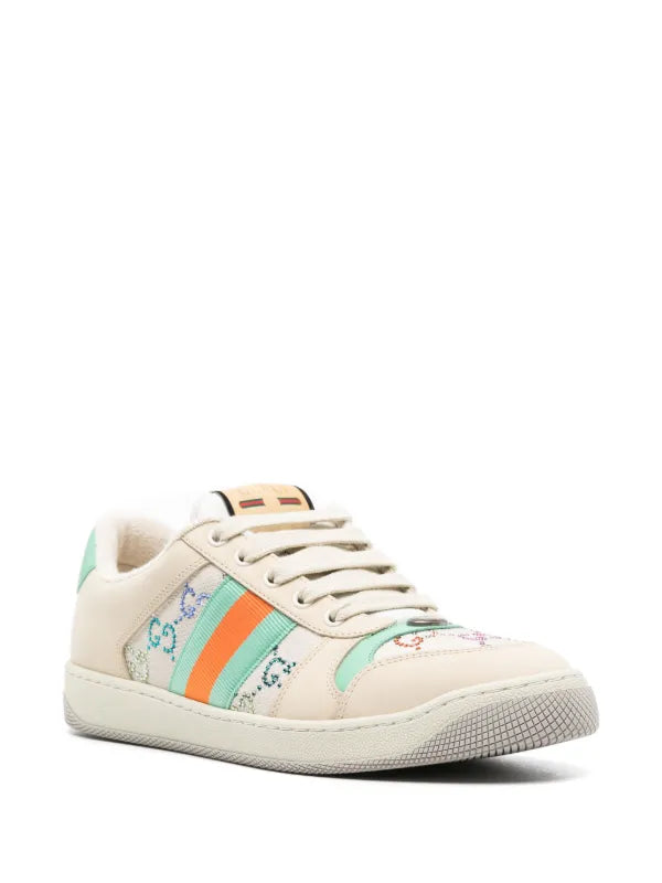 GUCCI GG WOMENS CRYSTAL SCREENER SNEAKERS