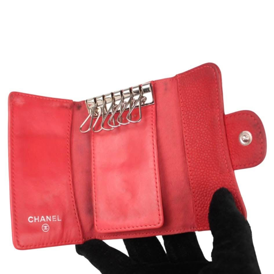 CHANEL RED KEY CASE