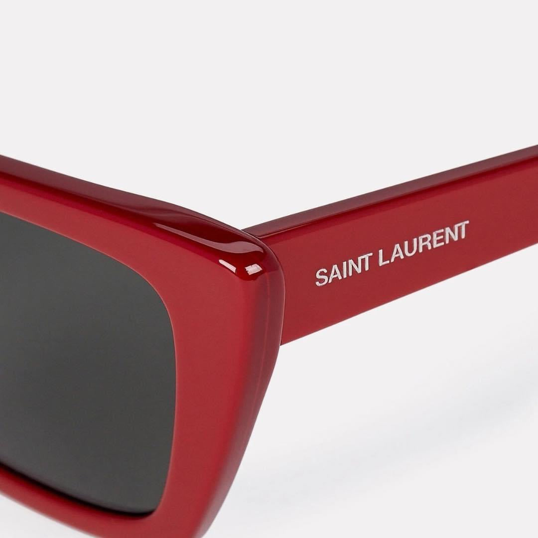 YSL YVES SAINT LAURENT MICA TRIANGULAR SUNGLASSES