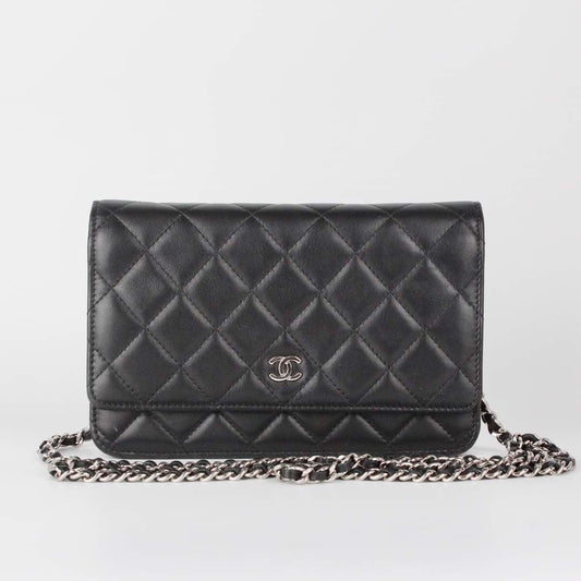CHANEL WOC BLACK LAMBSKIN
