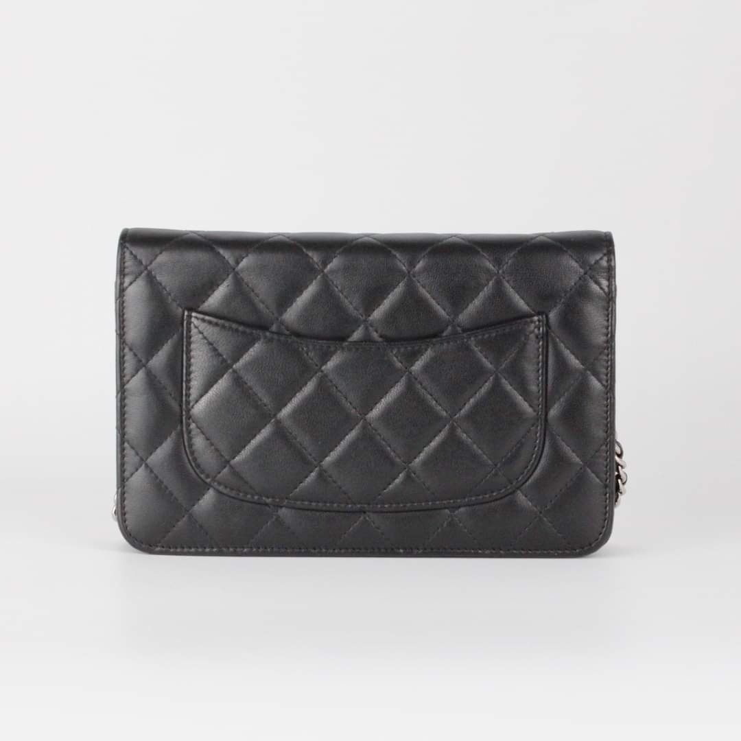 CHANEL WOC BLACK LAMBSKIN