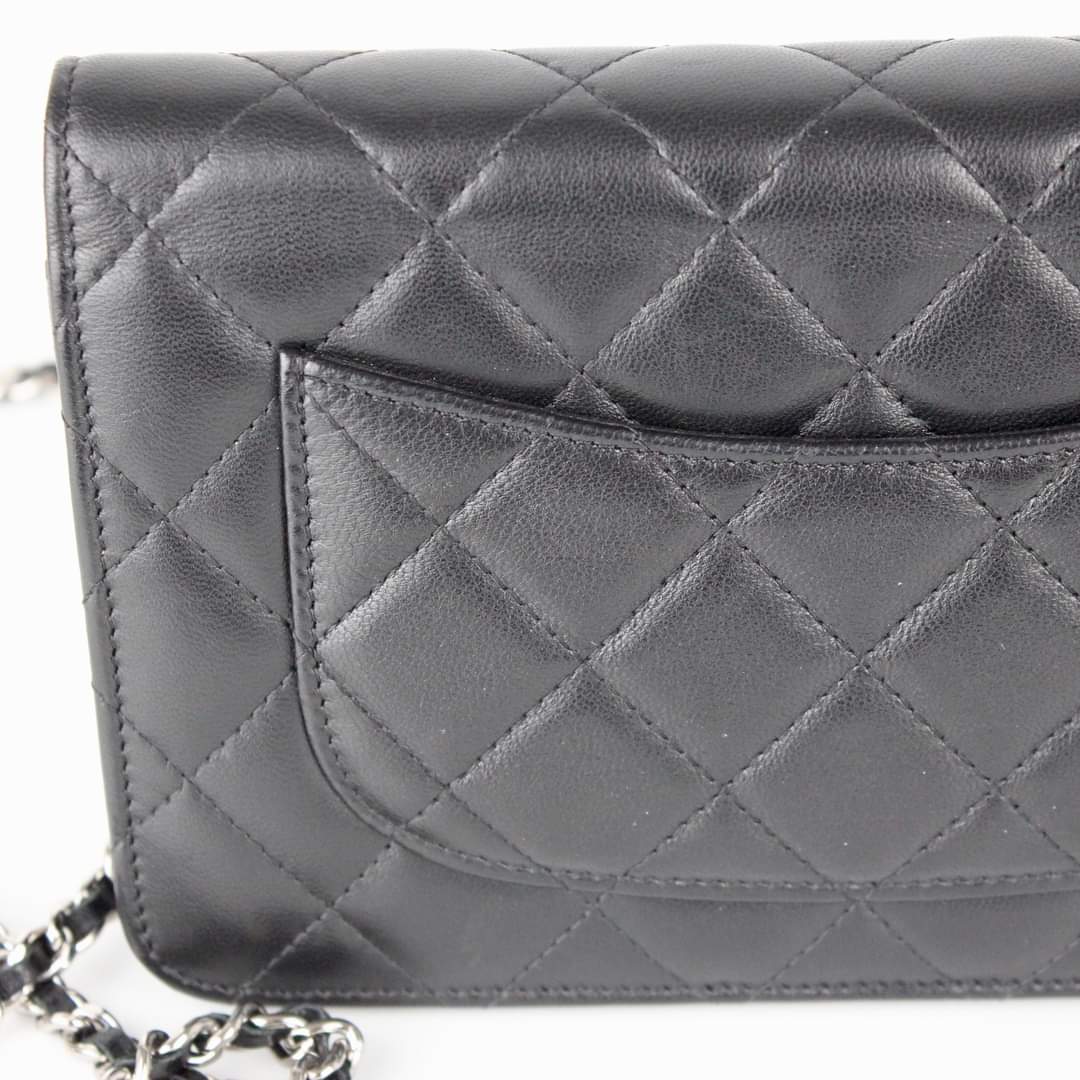 CHANEL WOC BLACK LAMBSKIN
