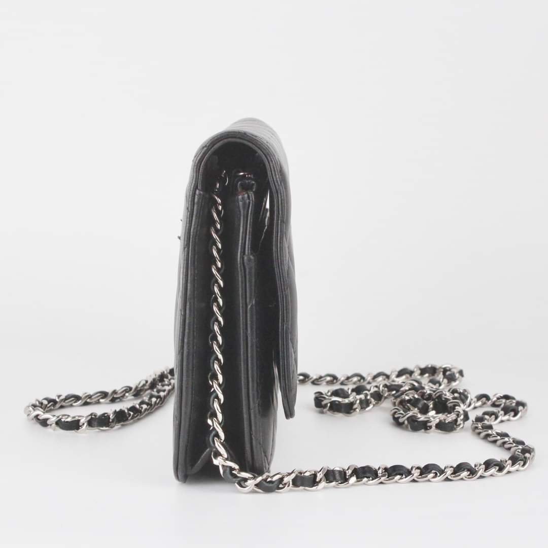 CHANEL WOC BLACK LAMBSKIN