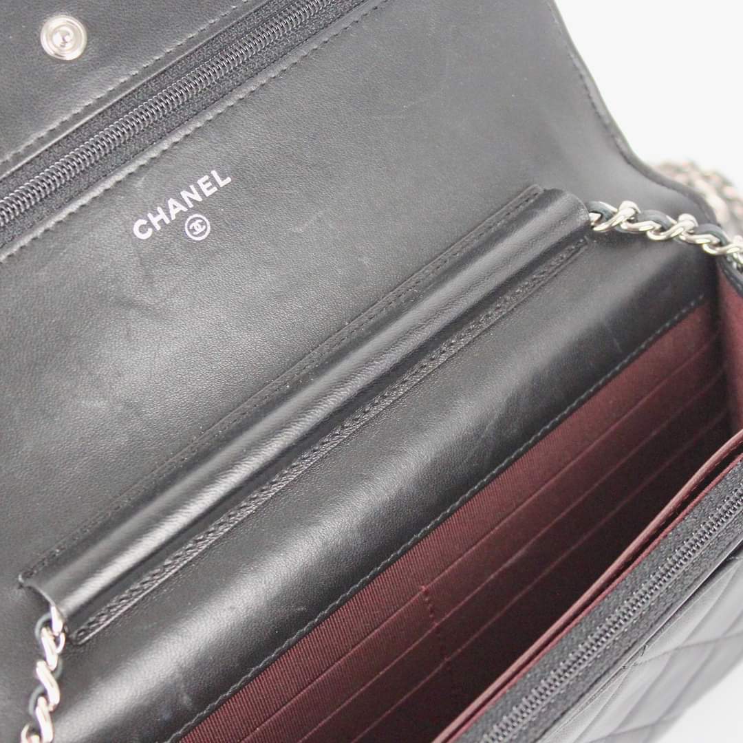 CHANEL WOC BLACK LAMBSKIN