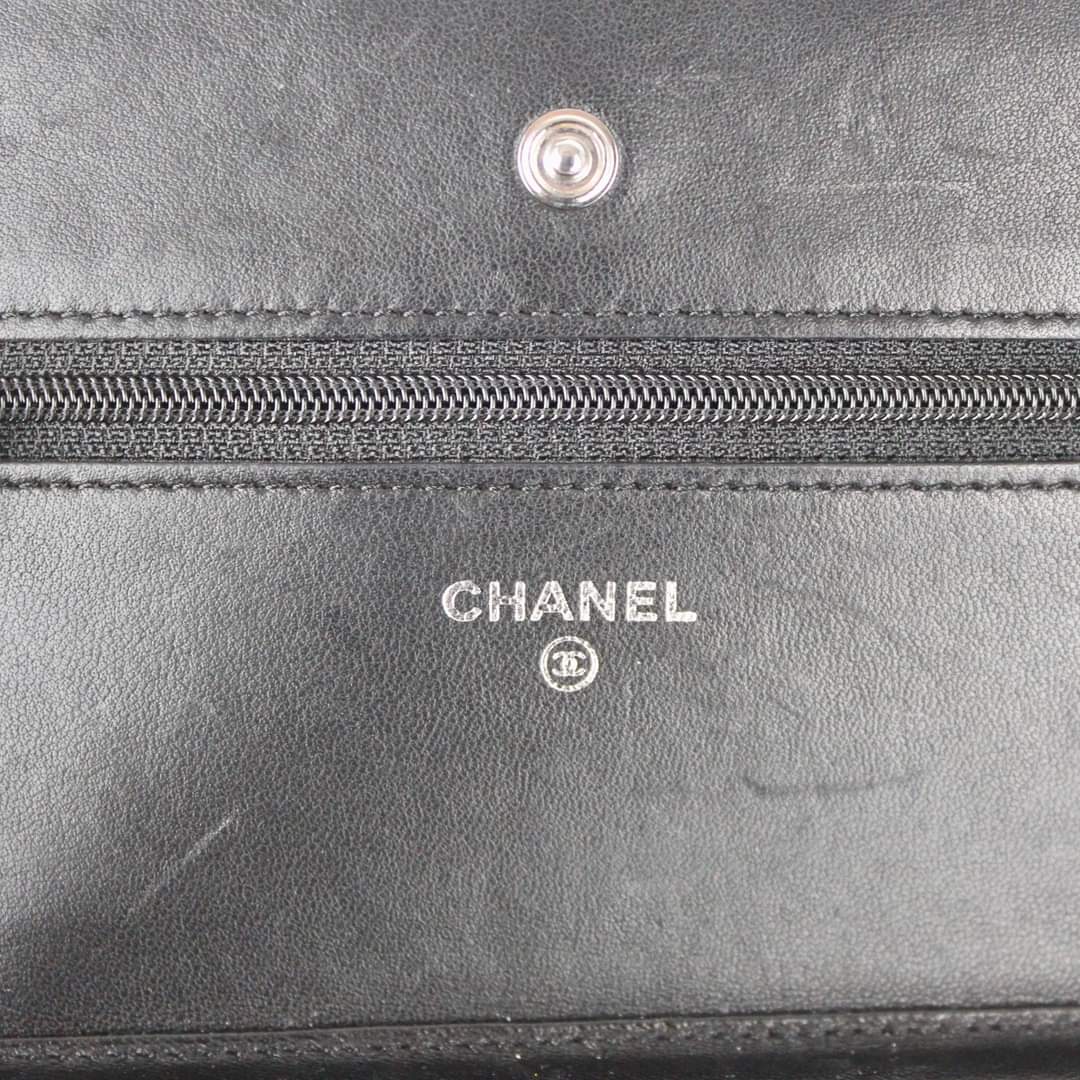 CHANEL WOC BLACK LAMBSKIN