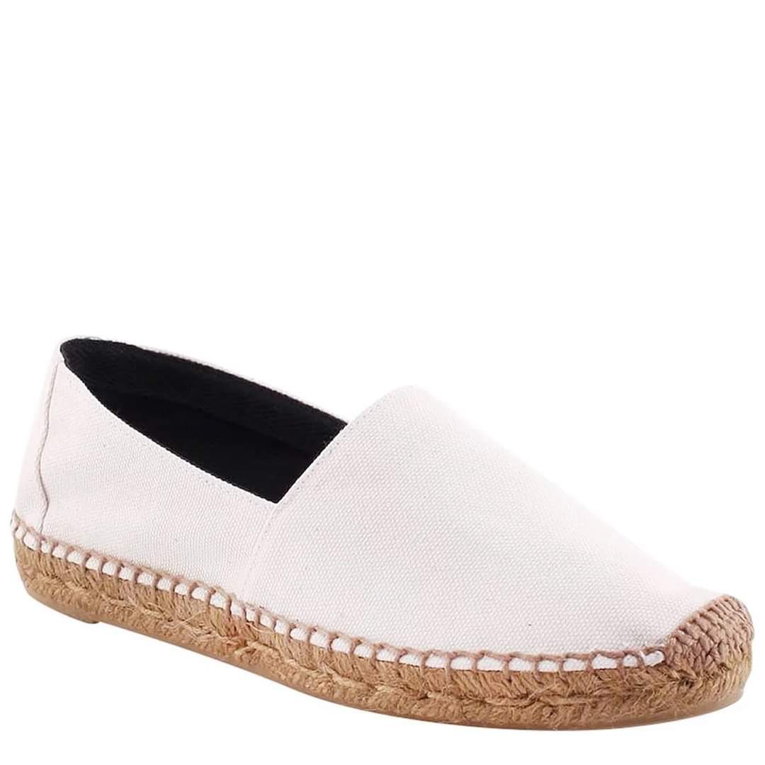 YSL WHITE CANVAS ESPADRILLE