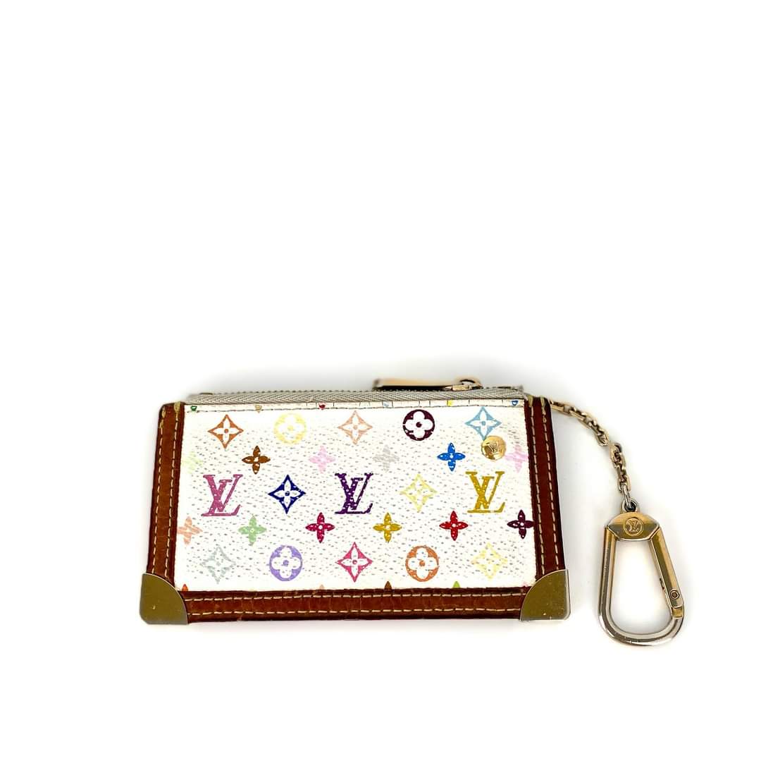 LOUIS VUITTON MURAKAMI KEYCLES WHITE