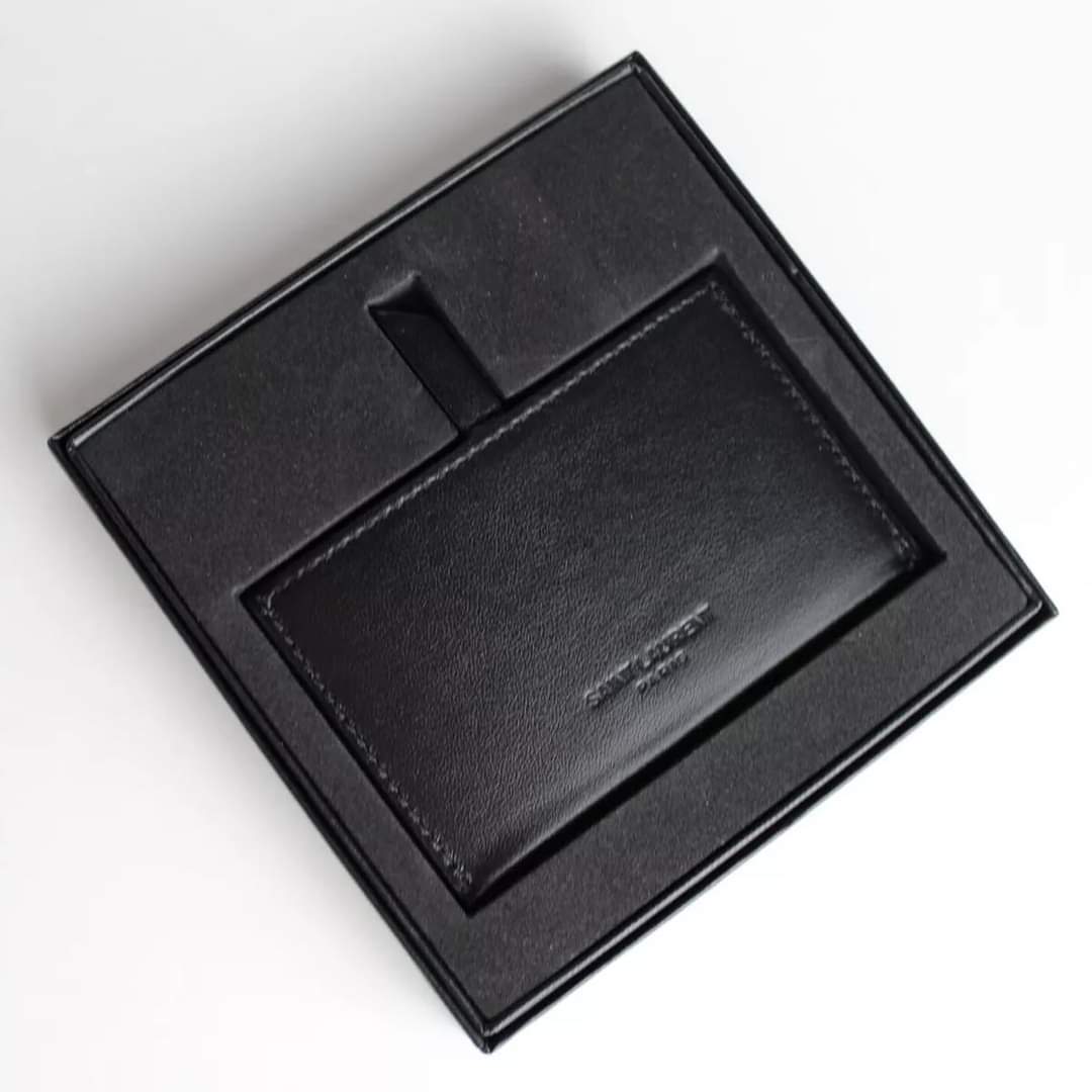 YSL MIRROR/CARD SLOT LEATHER