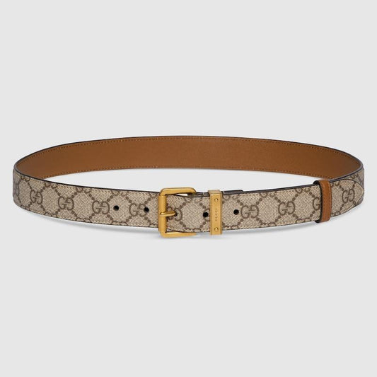 GUCCI GG SUPREME JACQUARD CANVAS UNISEX BELT