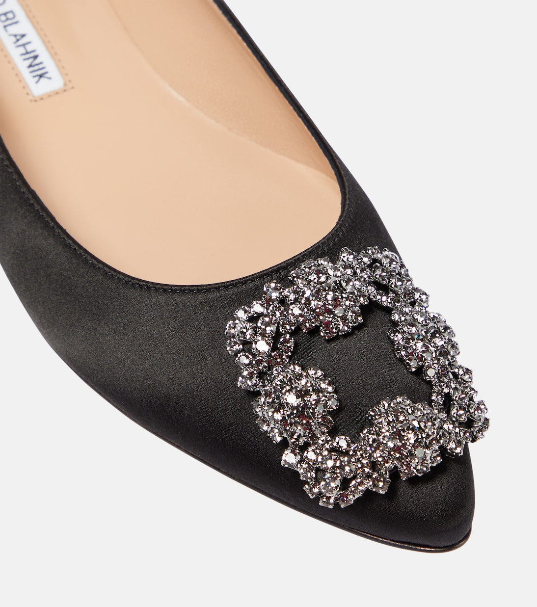 MANOLO  BLAHNIK
HANGISI EMBELLISHED BALLET FLATS