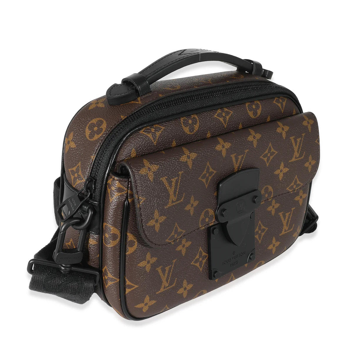 LOUIS VUITTON LV MACASSAR S LOCK MESSENGER CROSSBODY BAG UNISEX
