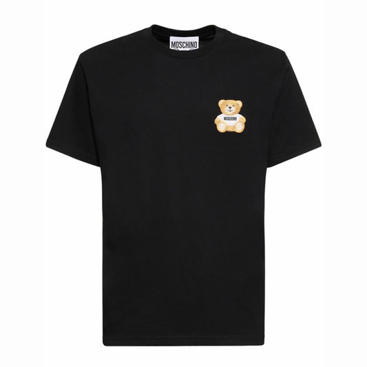 MOSCHINO BLACK TEDDY PATCH T-SHIRT