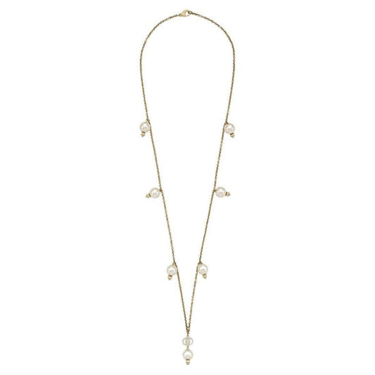 GUCCI GG INTERLOCKING G PEARLS PENDANT NECKLACE