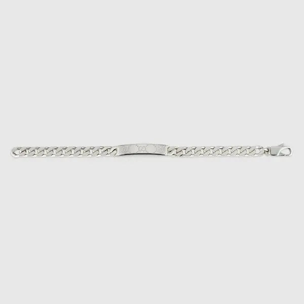 GUCCI GG SILVER TAG UNISEX BRACELET