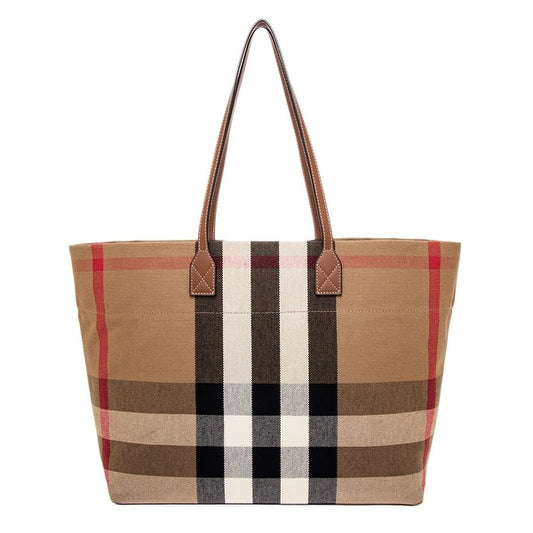 BURBERRY BB LONDON CHECK TOTE BAG