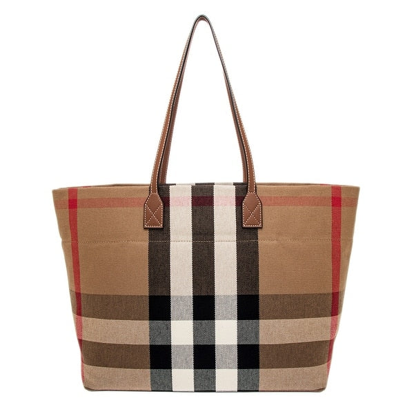 BURBERRY BB LONDON CHECK TOTE BAG