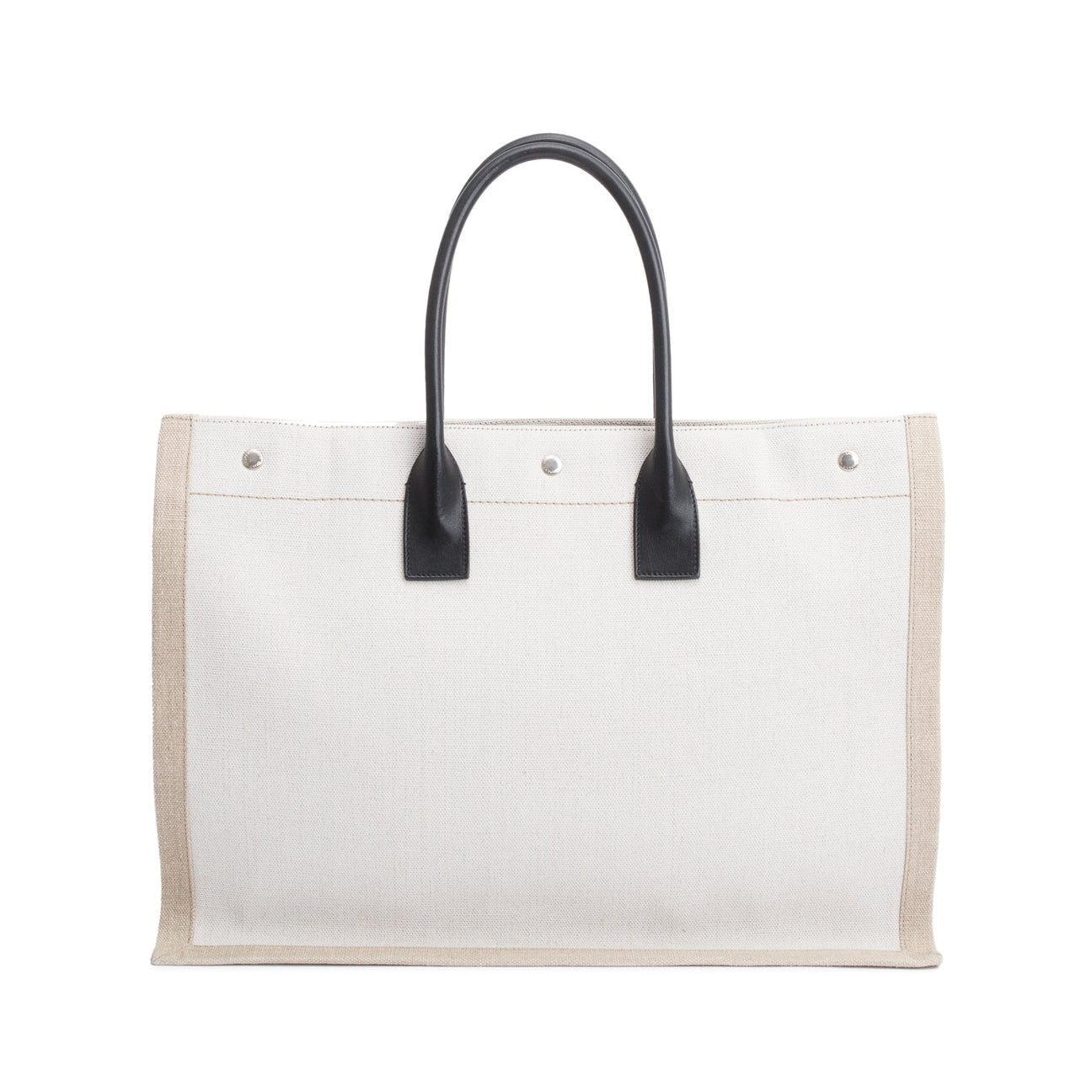 YVES SAINT LAURENT YSL RIVE GAUCHE BEIGE LARGE TOTE