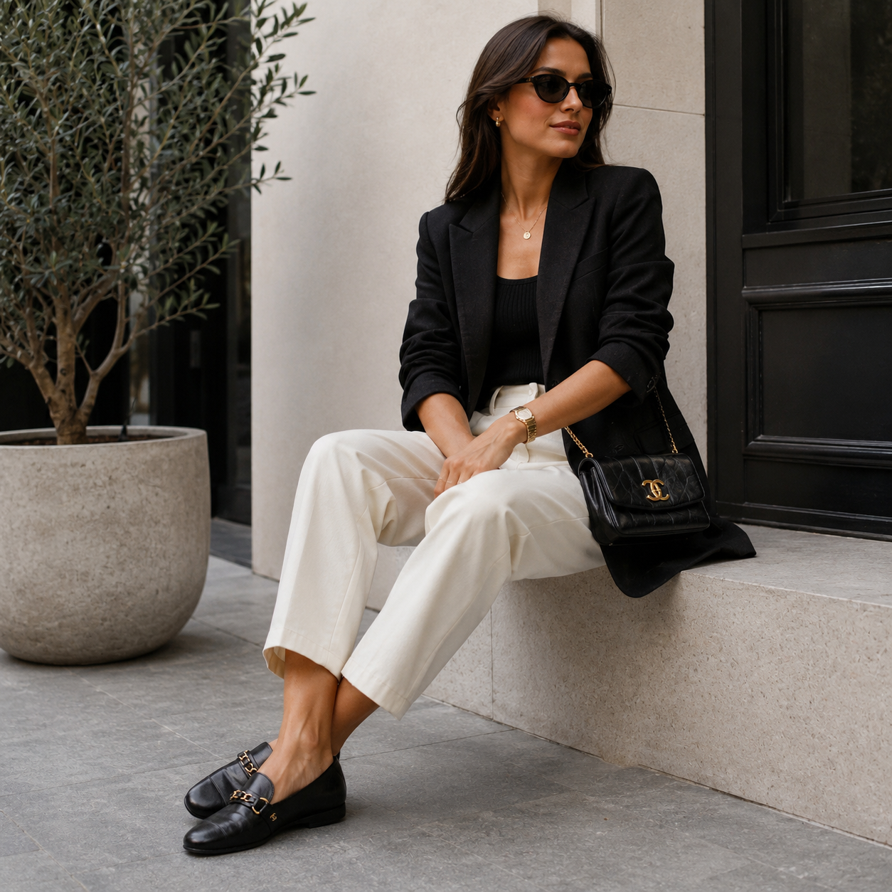 CHANEL CC CHAIN LOAFER
