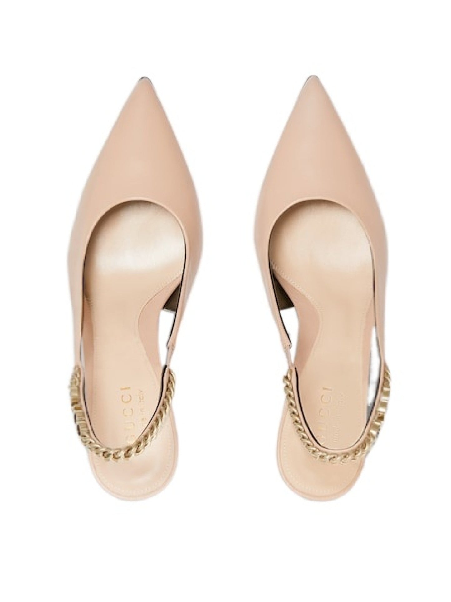 GUCCI GG SIGNORIA SLING BACK SANDALS
