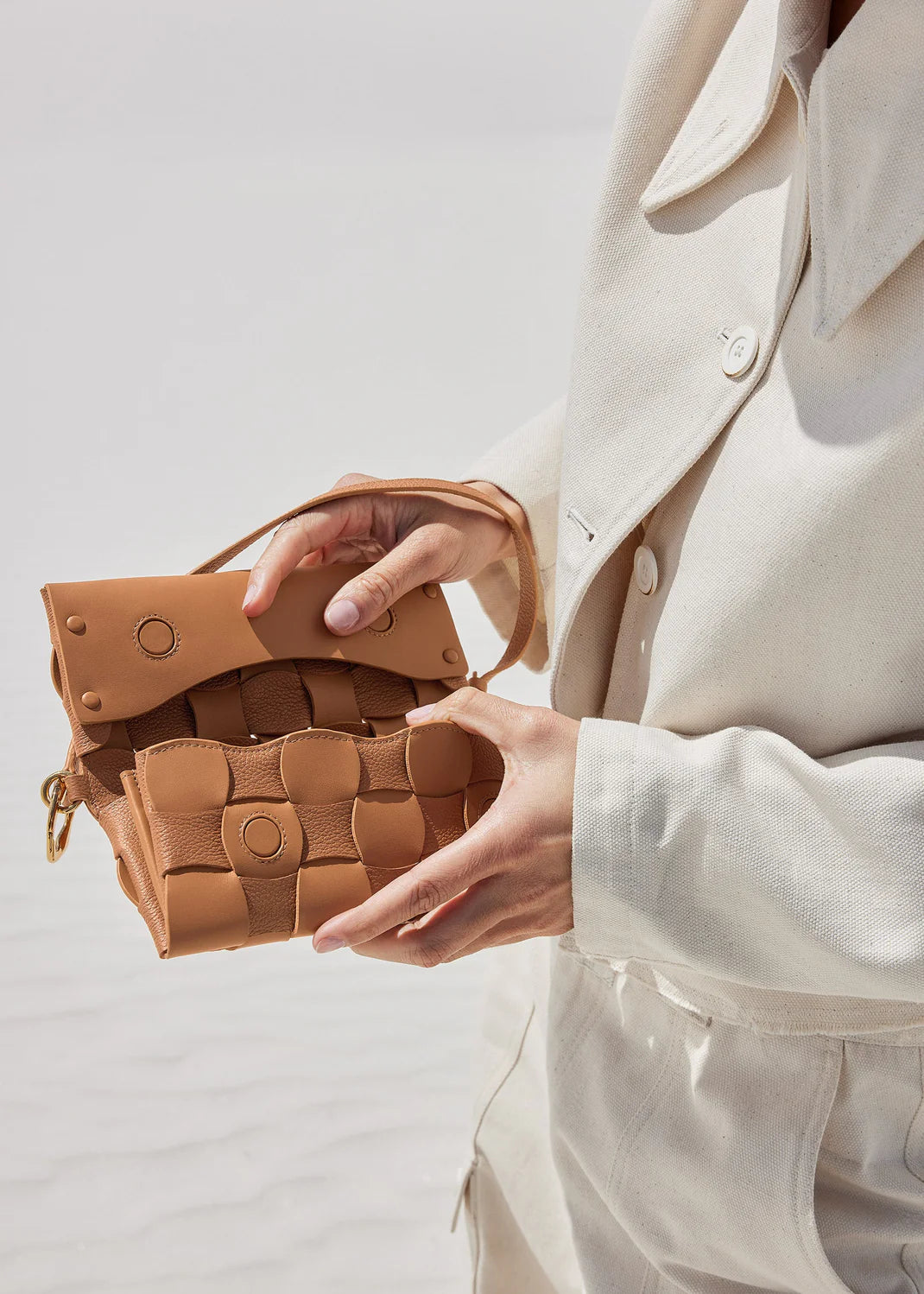 POLENE NEITI EDITION DUO CAMEL