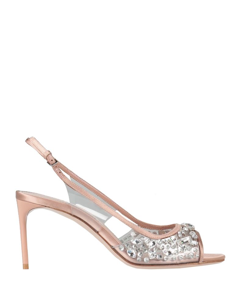 MIU MIU CRYSTAL SATIN SLING BACK