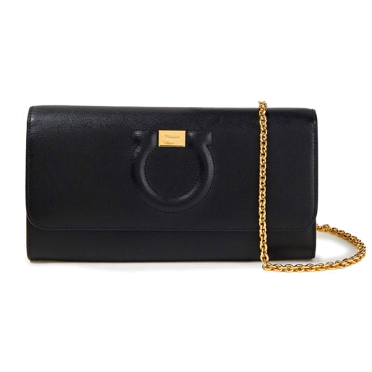 SALVATORE  FERRAGAMO GANCINI WALLET ON CHAIN