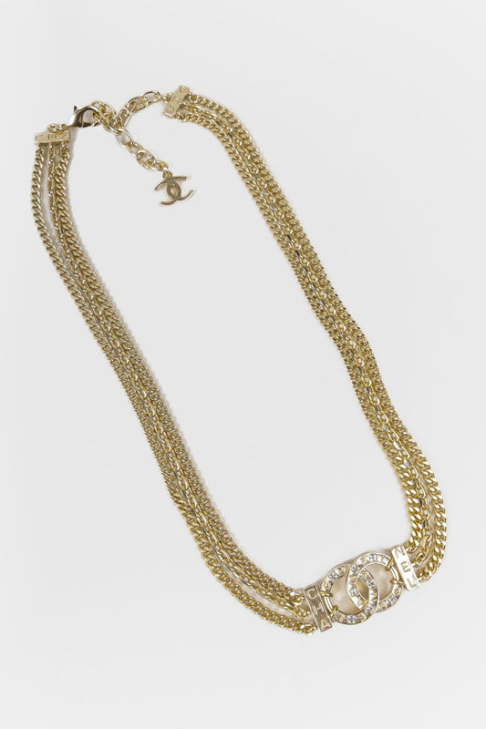 CHANEL CC TRIPLE CHAIN CHOCKER A21